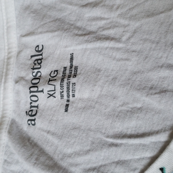 Women's Vintage Aeropostale Shirt (White) - Picture 3 of 3